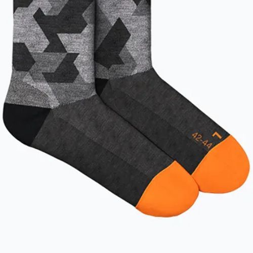 Herren Trekkingsocken Salewa Pedroc Camo AM Crew schwarz-grau 00-0000069039