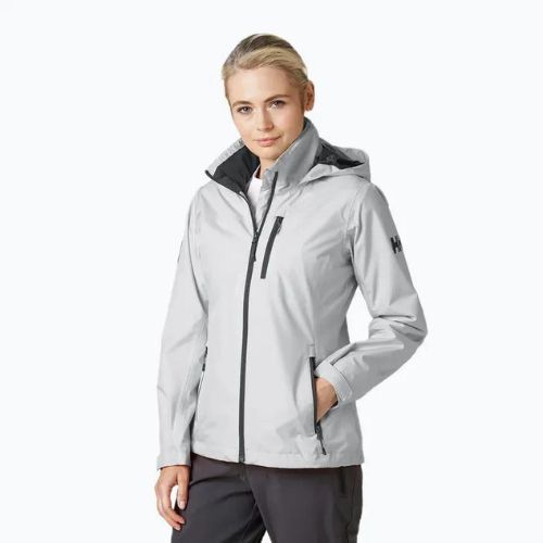 Helly Hansen Women's Crew Hooded Midlayer Jacket Grau 33891_853