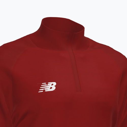 Kinder Fußball Sweatshirt New Balance Training 1/4 Zip gestrickt kastanienbraun NBEJT9035