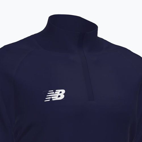 Herren Fußball Sweatshirt New Balance Training 1/4 Zip gestrickt marineblau NBEMT9035