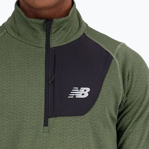 Herren Trainingsshirt New Balance Top NB Heat Grid Half Zip grau NBMT23252DO1