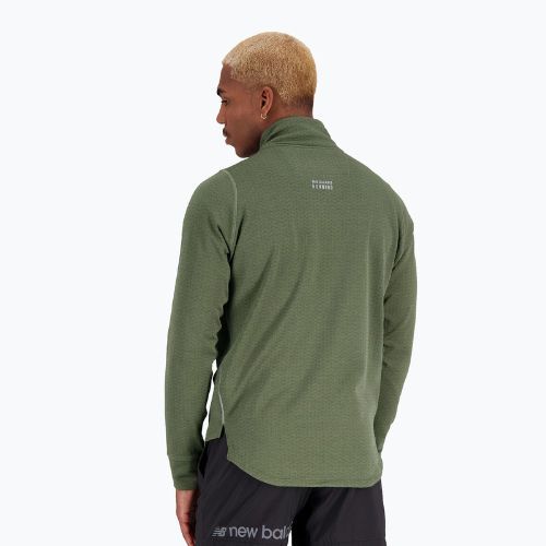 Herren Trainingsshirt New Balance Top NB Heat Grid Half Zip grau NBMT23252DO1