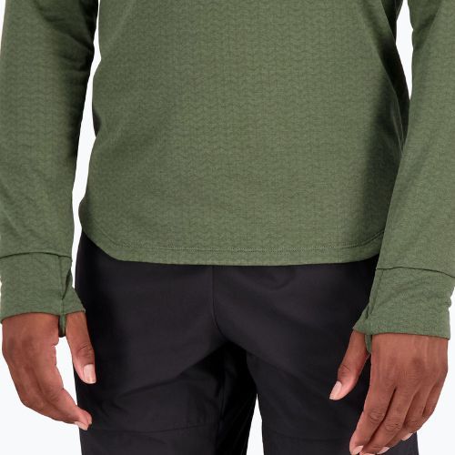Herren Trainingsshirt New Balance Top NB Heat Grid Half Zip grau NBMT23252DO1
