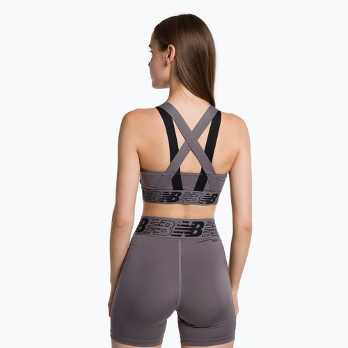Neue Balance Relentless Crop grau Fitness-BH NBWB31175ZNC