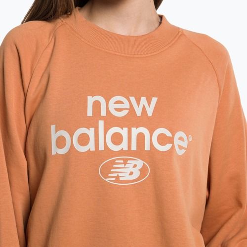 Damen Training Sweatshirt New Balance Essentials Reimagined Archive French Terry Crewneck braun NBWT31508