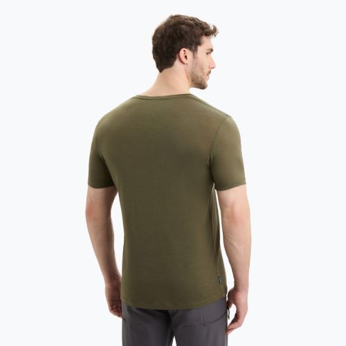 Herren Thermo-T-Shirt icebreaker Tech Lite II Mountain Tops grün IB0A56VE0691
