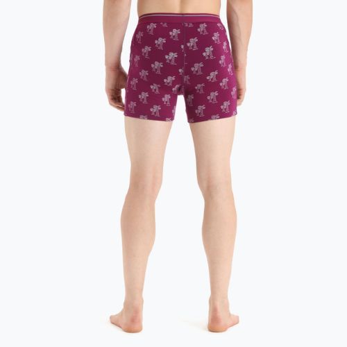 Thermische Boxershorts für Männer Eisbrecher Anatomica Go Berry 103029