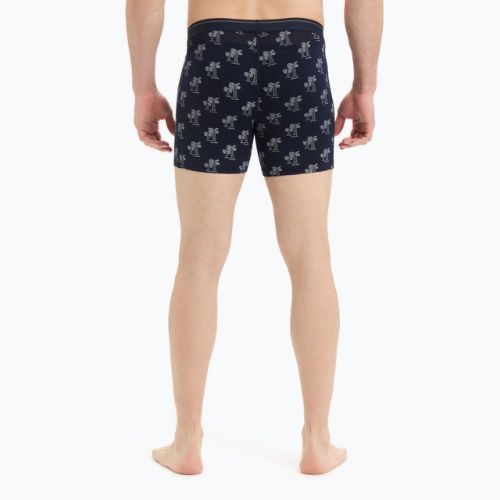 Herren Thermo-Boxershorts icebreaker Anatomica navy blau 103029