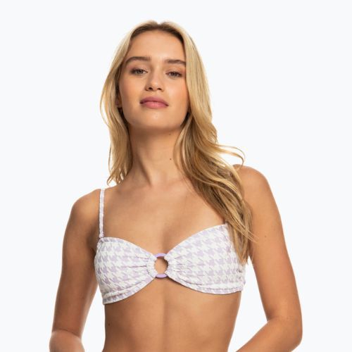 Badeanzug-Oberteil ROXY Check It Bandeau 2021 purple rose