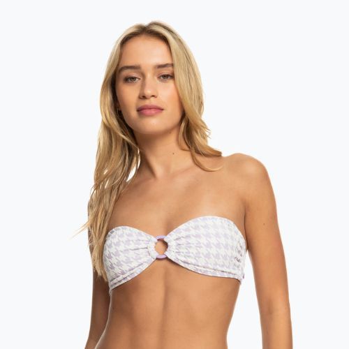 Badeanzug-Oberteil ROXY Check It Bandeau 2021 purple rose