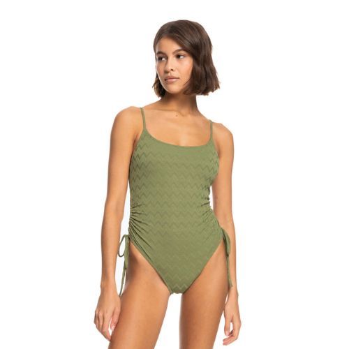 Einteiliger Badeanzug für Damen ROXY Current Coolness 2021 loden green