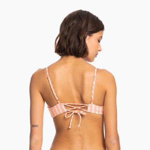 Badeanzug-Oberteil ROXY Into The Sun Athletic Triangle 2021 papaya punch novelta stripe h