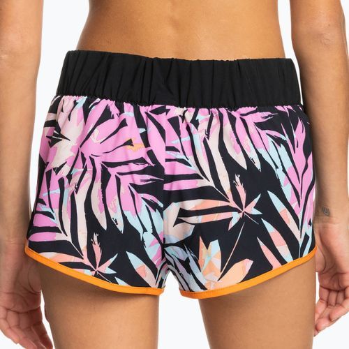 Schwimmshorts für Frauen ROXY Active 2021 anthracite zebra jungle