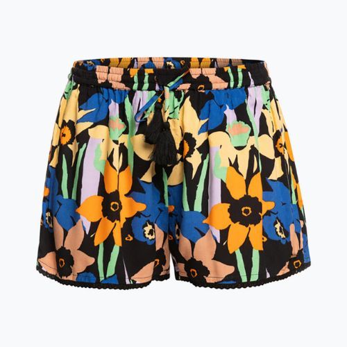 Schwimmshorts für Frauen ROXY Salty Tan 2021 anthracite flower jammin