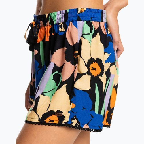 Schwimmshorts für Frauen ROXY Salty Tan 2021 anthracite flower jammin