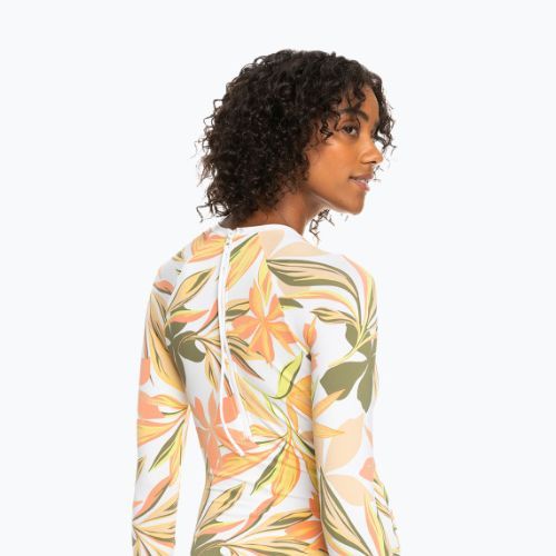 Einteiliger Badeanzug für Damen ROXY Print Mix Solid 2021 bright white subtly salty flat