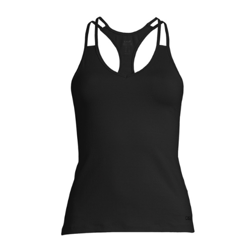 Casall V-Ausschnitt Racerback Damen Training Tank Top schwarz 22154