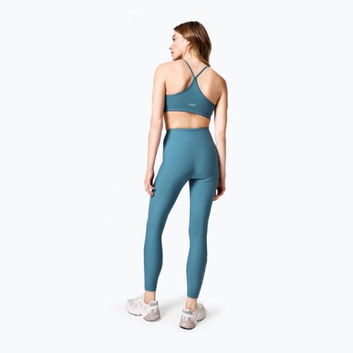 Damen Trainingsleggings Casall Graphic High Waist blau 21568