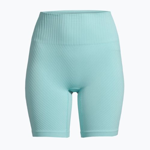 Damen Trainingsshorts Casall Seamless Graphical Rib Bike blau 23140