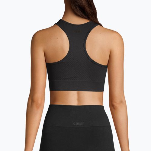 Casall Essential Block Seamless Sport Damen Trainingstop schwarz 22114