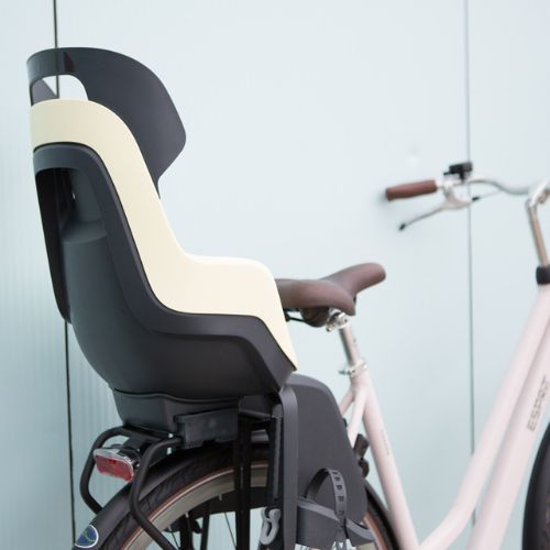 Hinterer Fahrradsitz für Fahrradträger bobike Go beige-grau 8012300001