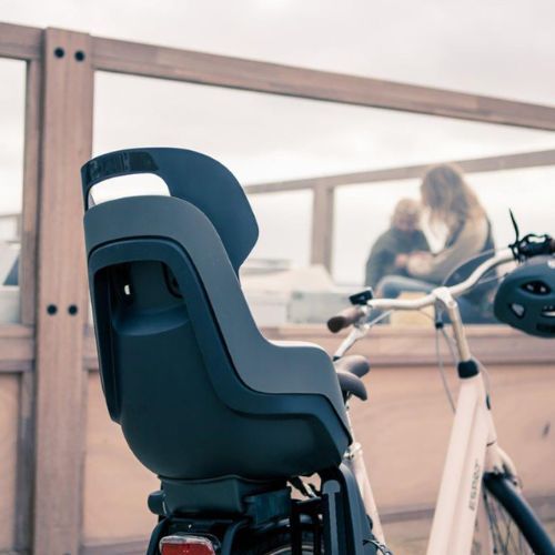 Bobike Go RS Gepäckträger Fahrradsitz grau/schwarz 8012600005