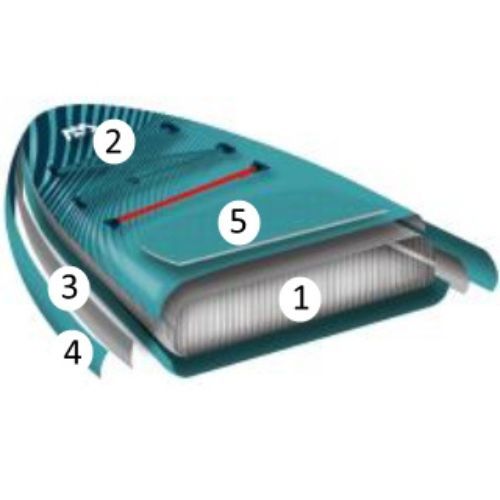 Aqua Marina Vibrant Youth 8'0" gelbes SUP Brett BT-19VIP