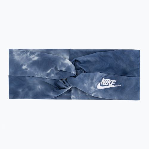 Nike Twist Knot Stirnband Tie Dye blau N1008232-421