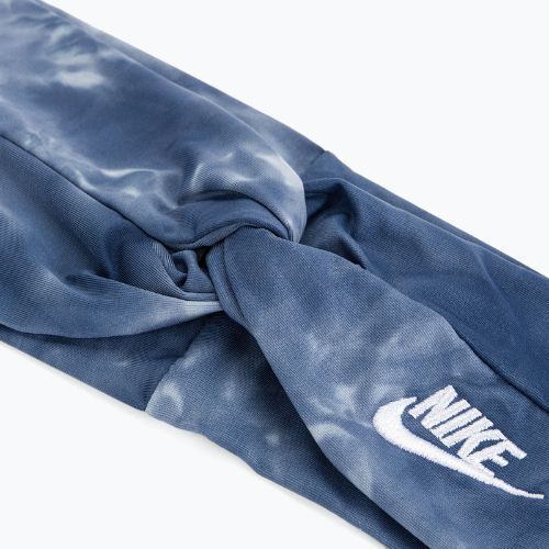 Nike Twist Knot Stirnband Tie Dye blau N1008232-421