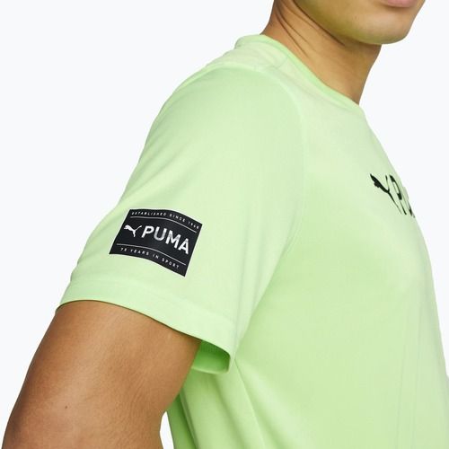 Herren Trainings-T-Shirt PUMA Fit Logo Cf Graphic grün 523098 34
