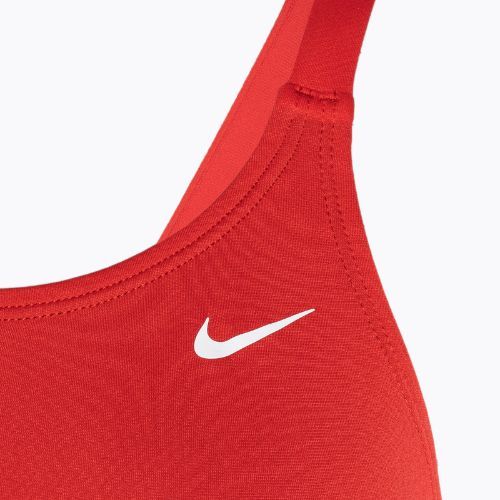 Nike Hydrastrong Solid Fastback einteiliger Badeanzug für Damen rot NESSA001-614