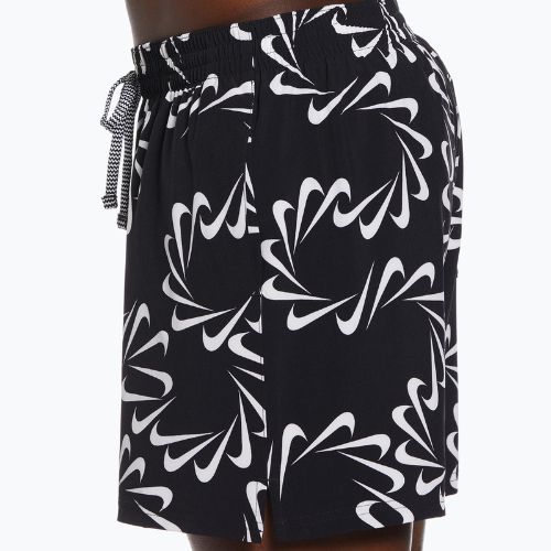 Herren Nike Swoosh Line 5" Volley Shorts schwarz NESSD509-001