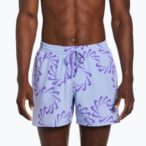 Herren Nike Swoosh Line 5" Volley-Shorts lila NESSD509-451