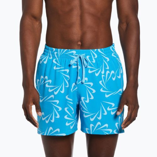 Herren Nike Swoosh Line 5" Volley-Shorts blau NESSD509-480
