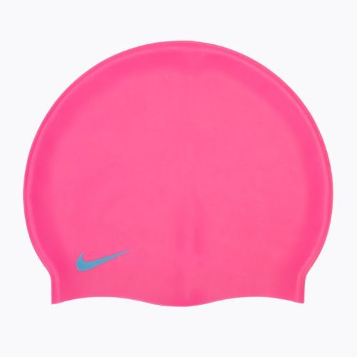 Nike Solid Silicone Kinderschwimmkappe rosa TESS0106-670