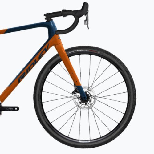 Ridley Kanzo Adventure Schotter Fahrrad orange und blau SBIKADRID039