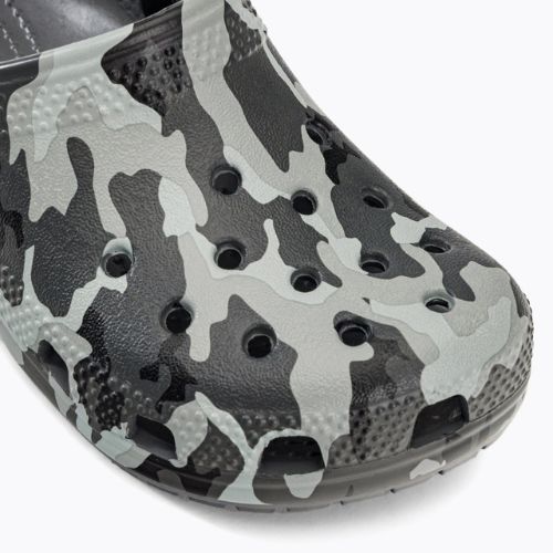 Crocs Classic Camo Clog T grau Kinder-Pantoletten 207593-097