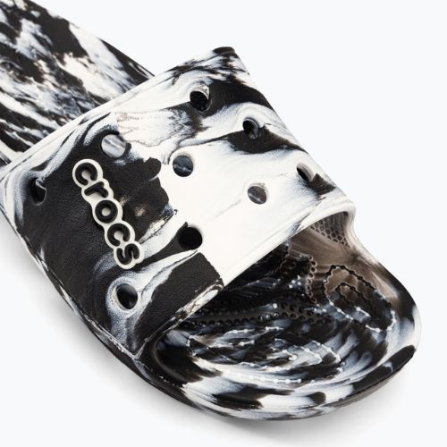 Crocs Classic Crocs Marbled Slide Pantoletten schwarz 206879-103