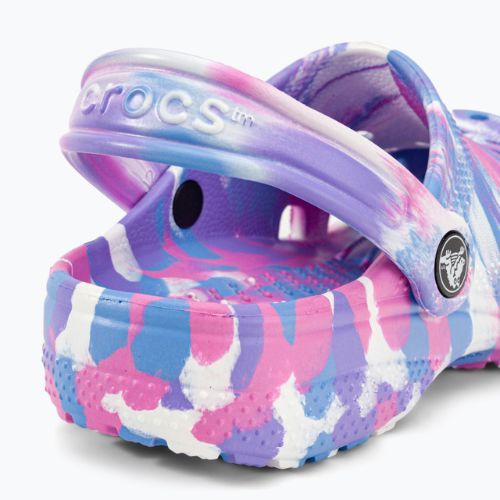 Crocs Classic Marbled Clog K Kinder-Pantoletten in der Farbe 207464-102