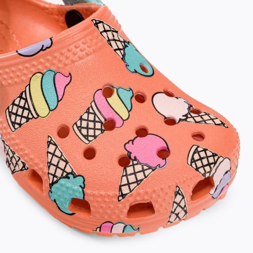 Crocs Classic Pool Party Clog T orange 207846-83E Pantoletten für Kinder