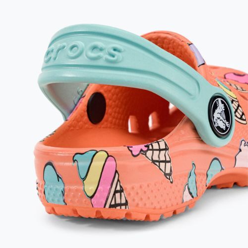 Crocs Classic Pool Party Clog T orange 207846-83E Pantoletten für Kinder