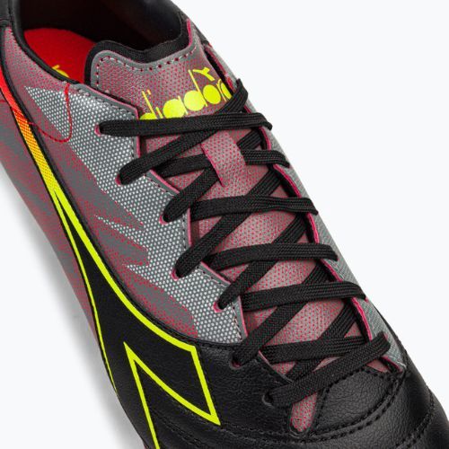 Herren Diadora Brasil Elite Veloce R LPU Fußballschuhe schwarz und rot DD-101.179181-D0136-39