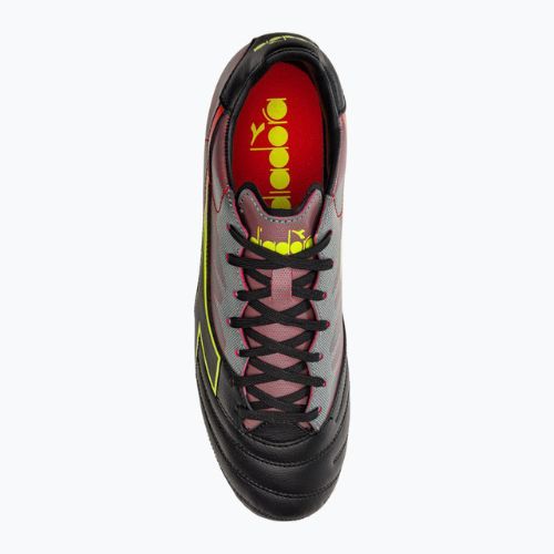 Herren Diadora Brasil Elite Veloce R LPU Fußballschuhe schwarz und rot DD-101.179181-D0136-39