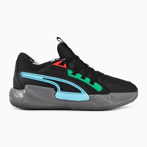 PUMA Court Rider Chaos Block Party Herren Basketball Schuhe schwarz 378265 01