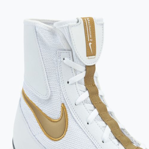 Nike Machomai weiß und gold Boxen Schuhe 321819-170