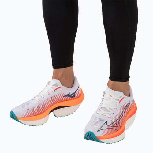 Mizuno Wave Rebellion Pro weiß-orange Laufschuh J1GC231701