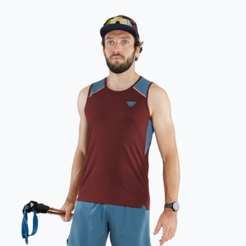 Herren DYNAFIT Sky Tank Lauftank-Top kastanienbraun 08-0000071651