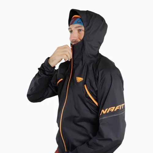 Herren DYNAFIT Ultra 3L Laufjacke schwarz und orange 08-0000071754