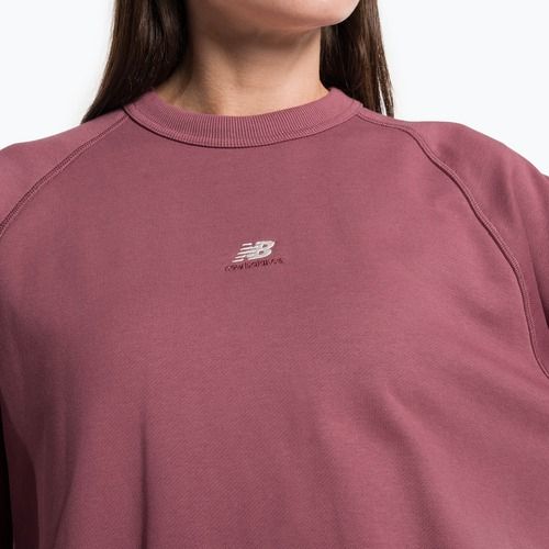 Damen Trainingssweatshirt New Balance Athletics Remastered French Terry Crewneck rot WT31500WAD