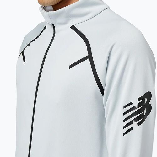 Herren New Balance Tenacity Football Training Track Sweatshirt weiß MJ23090LAN